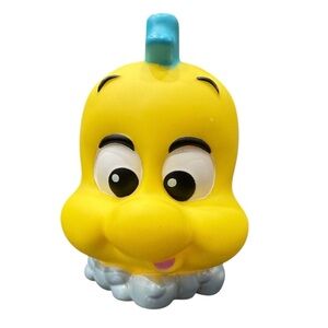 Rare! Disney’s The Little Mermaid Flounder On Bubbles Bath/Rubber Toy